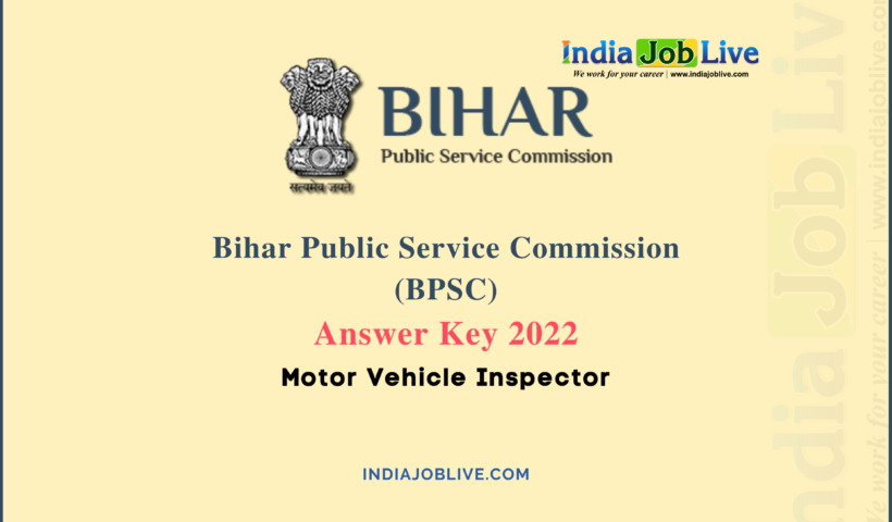 BPSC MVI Answer Key 2022 Published Download