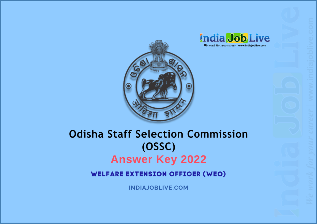 OSSC WEO Answer Key 2022 Published Download