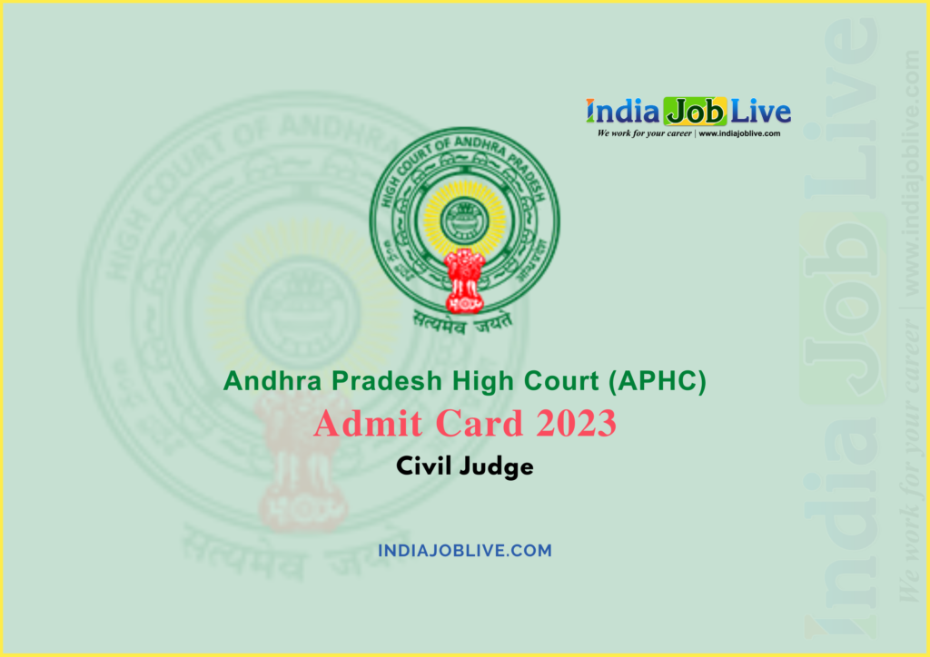 AP High Court Civil Judge Admit Card 2023 Download PDF Link