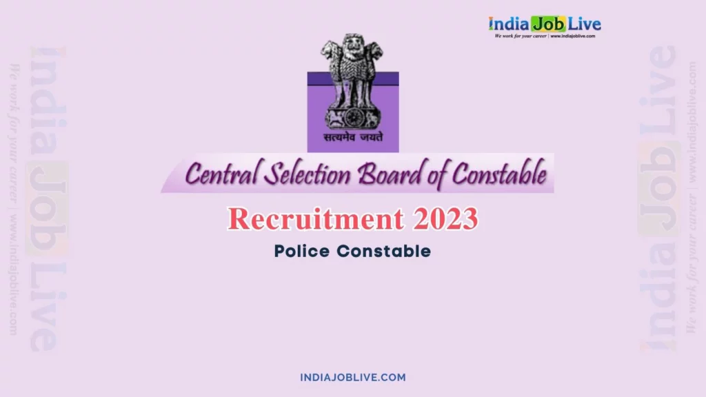 Bihar Police Constable Posts Recruitment 2023 Job
