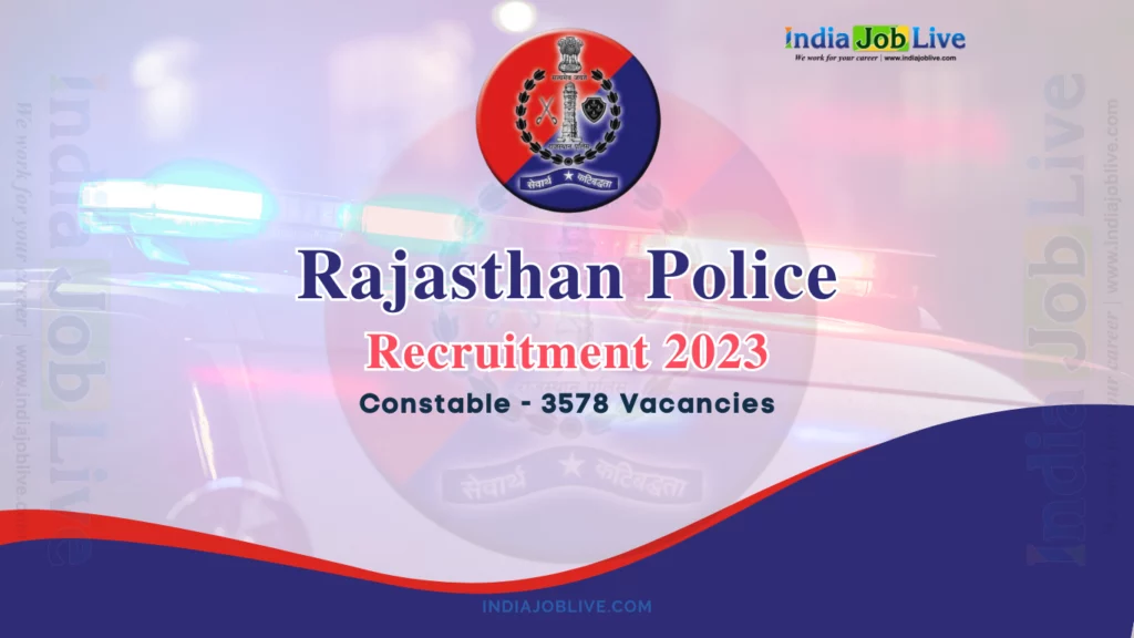 Rajasthan Police Job Notification 2023