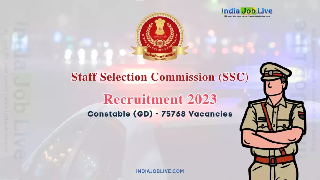 SSC Constable GD Recruitment 2023